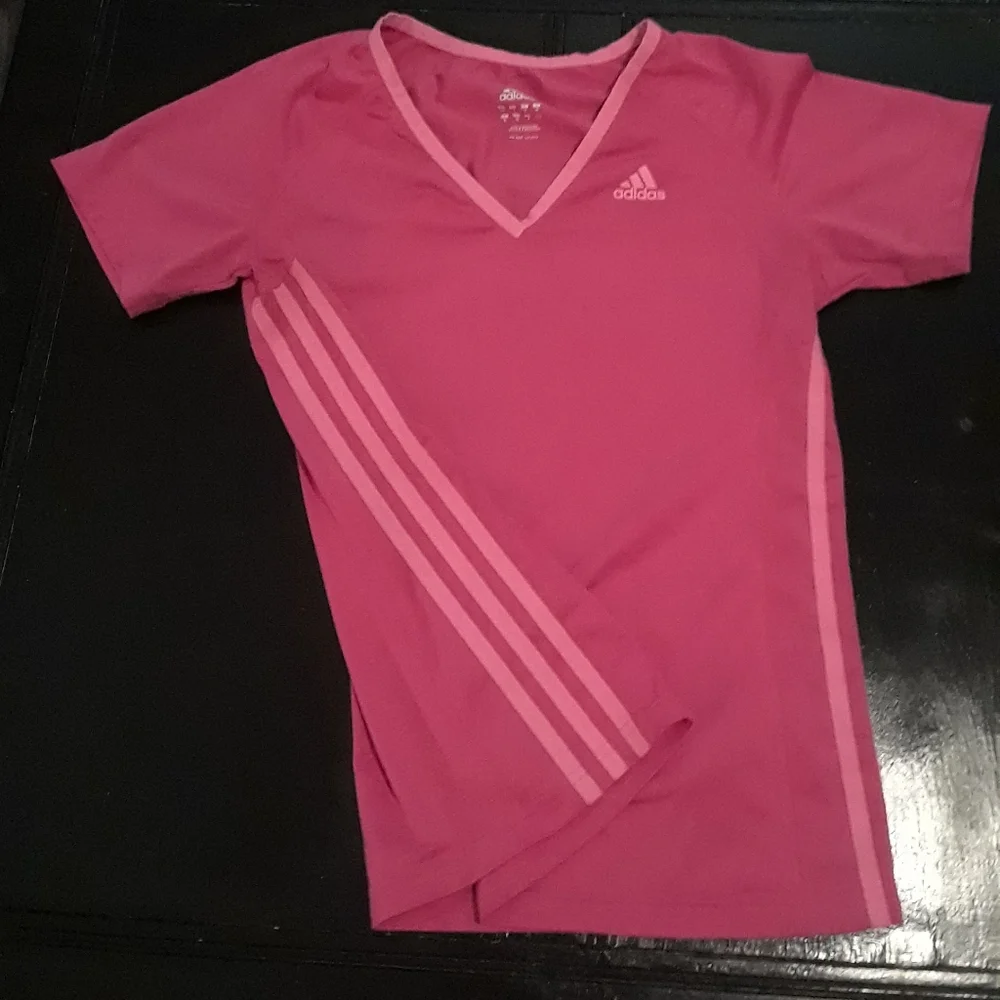 💕HP💕Adidas Pink‎ Fitness T-Shirt
